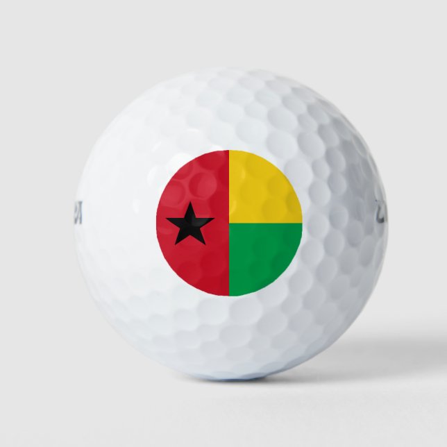 Pelotas De Golf Bandera de Guinea Bissau (Anverso)