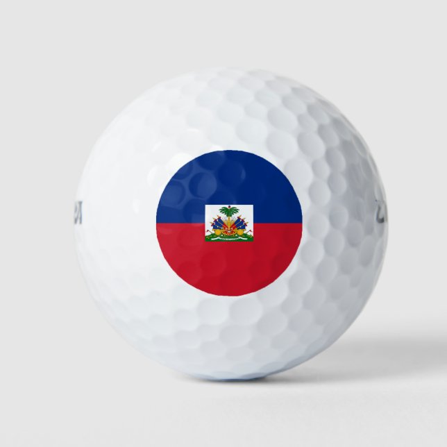 Pelotas De Golf Bandera de Haití (Anverso)