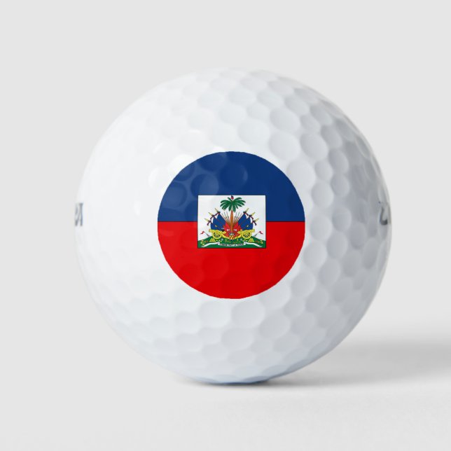 Pelotas De Golf Bandera de Haití (Anverso)