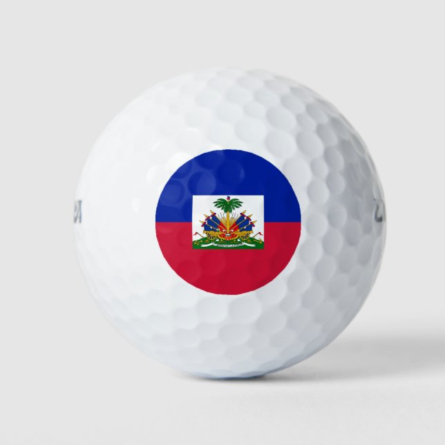 Pelotas De Golf Bandera de Haití (Anverso)
