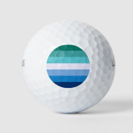 Pelotas De Golf Bandera de hombres gays (Símbolo LGBT) (Orgullo ga