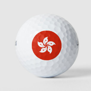 Pelotas De Golf Bandera de Hong Kong