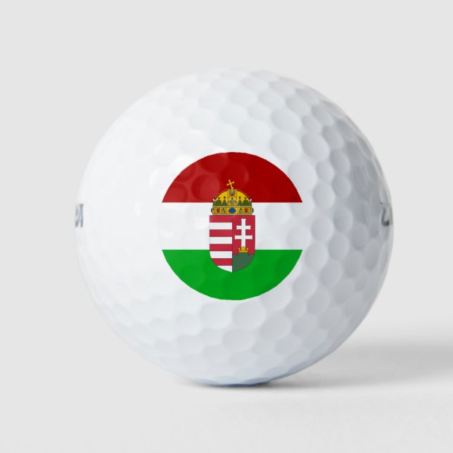 Pelotas De Golf Bandera de Hungría (Anverso)