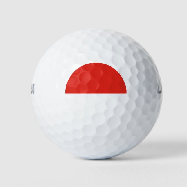 Pelotas De Golf Bandera de Indonesia (Anverso)