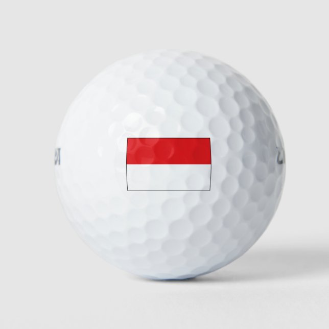 Pelotas De Golf Bandera de Indonesia (Anverso)