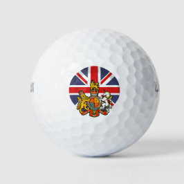 Pelotas De Golf Bandera de Inglaterra y Escudo