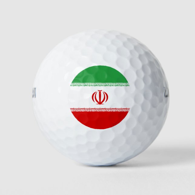 Pelotas De Golf Bandera de Irán (Anverso)