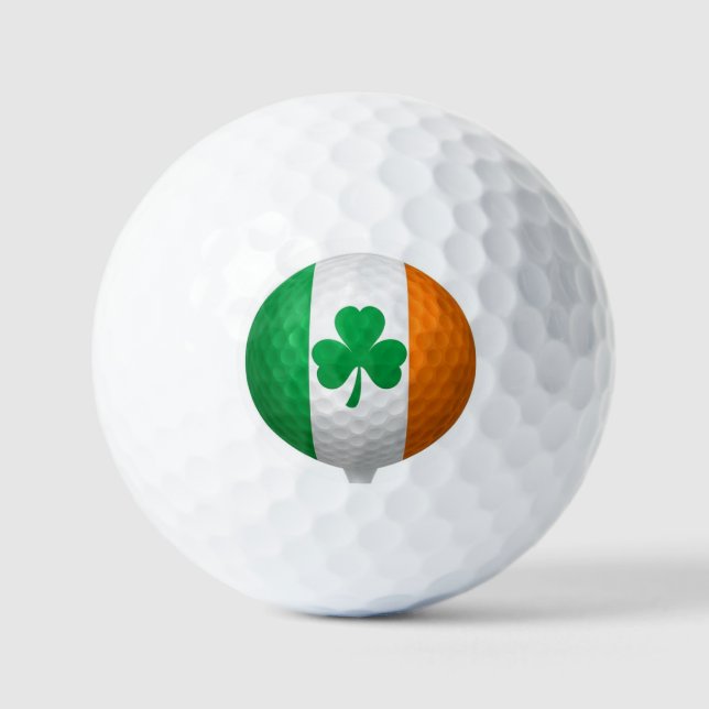 Pelotas De Golf Bandera de Irlanda (Anverso)