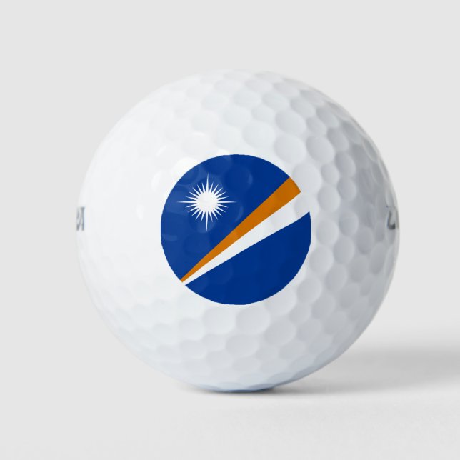 Pelotas De Golf Bandera de Islas Marshall (Anverso)