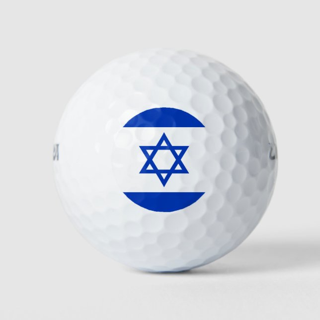 Pelotas De Golf Bandera de Israel (Anverso)