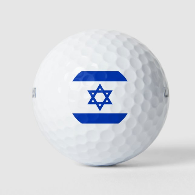 Pelotas De Golf Bandera de Israel (Anverso)