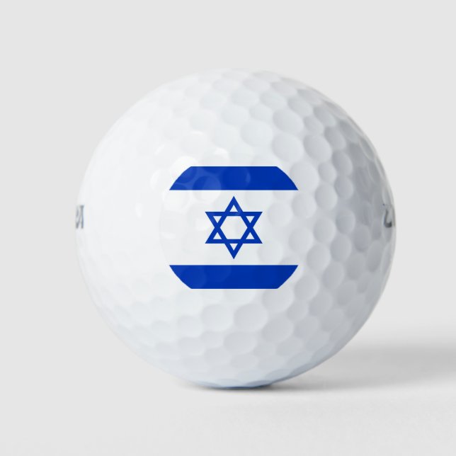 Pelotas De Golf Bandera de Israel (Anverso)