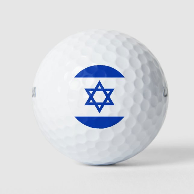 Pelotas De Golf Bandera de Israel (Anverso)