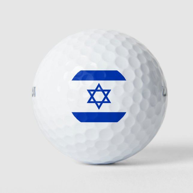 Pelotas De Golf Bandera de Israel (Anverso)