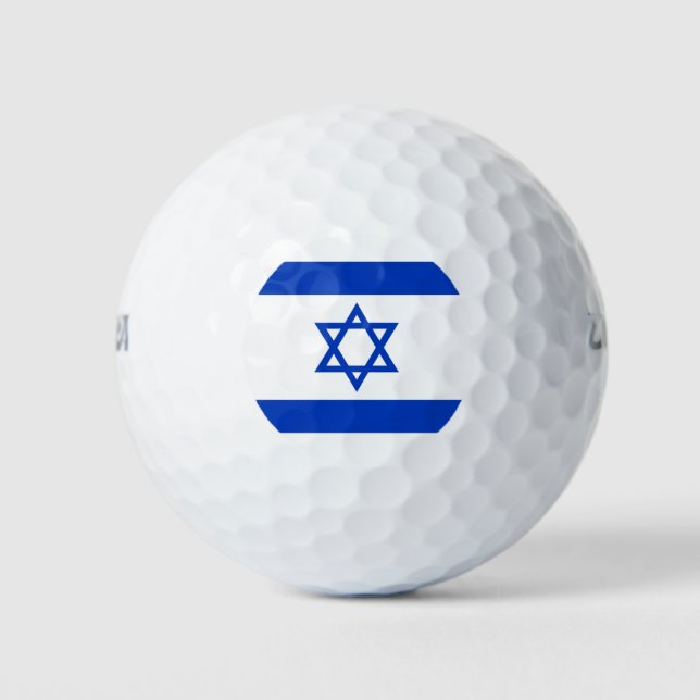 Pelotas De Golf Bandera de Israel (Anverso)