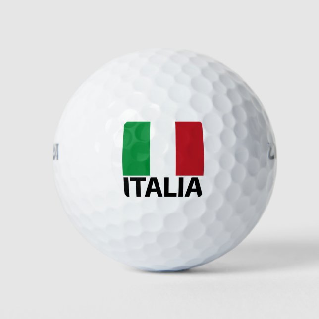 Pelotas De Golf Bandera de Italia-Souvenir (Anverso)