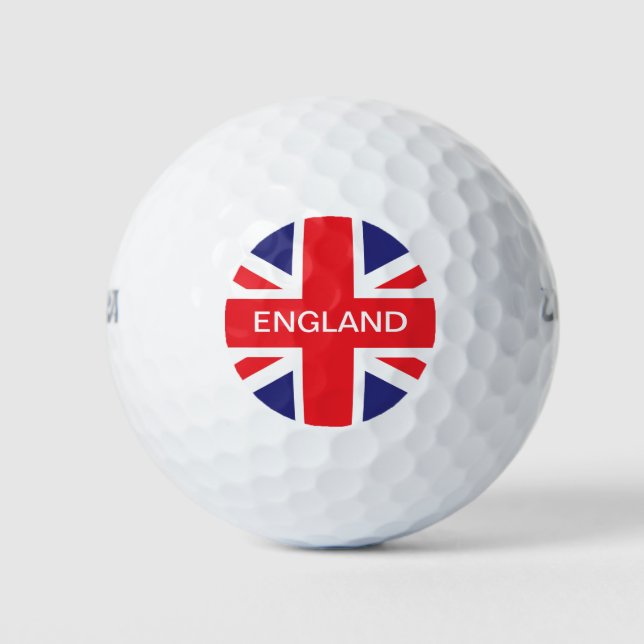 Pelotas De Golf Bandera de Jack de la Unión de Inglaterra (Anverso)