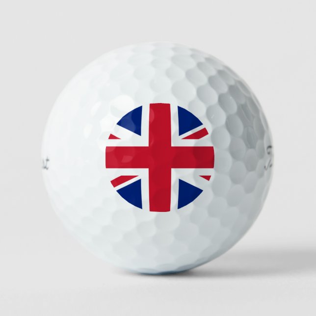 Pelotas De Golf Bandera de Jack de Unión tpv1 gbcnt (Anverso)