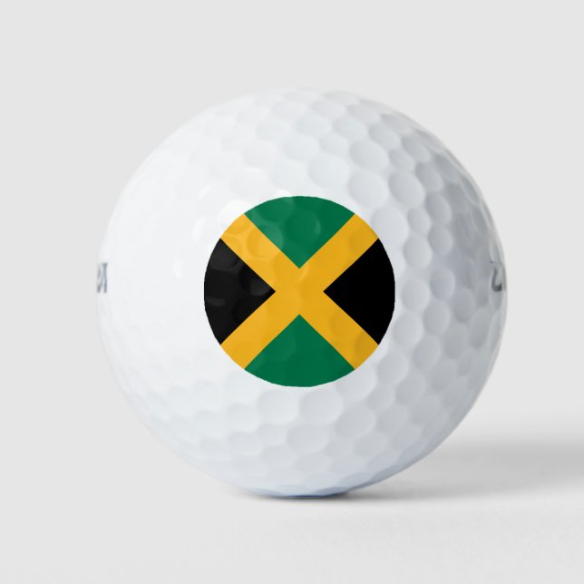 Pelotas De Golf Bandera de Jamaica (Anverso)
