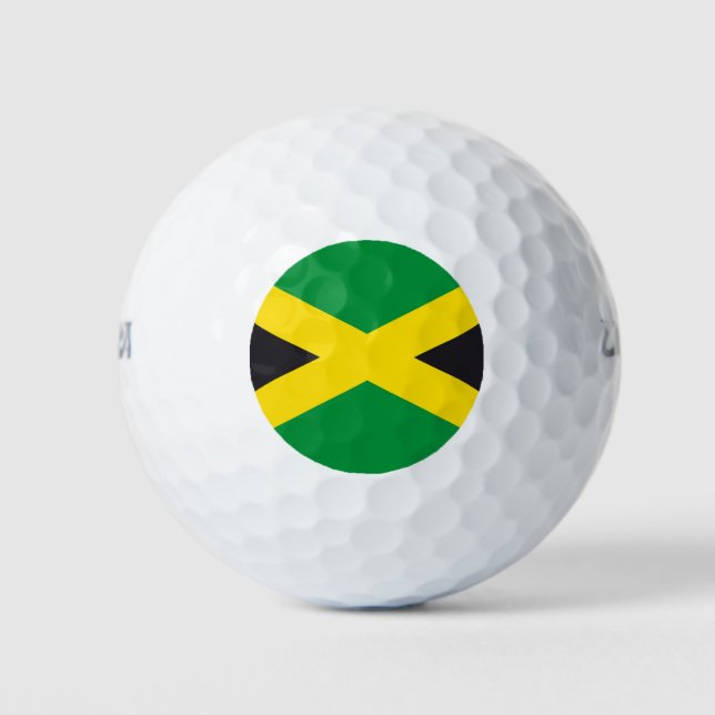 Pelotas De Golf Bandera de Jamaica (Anverso)