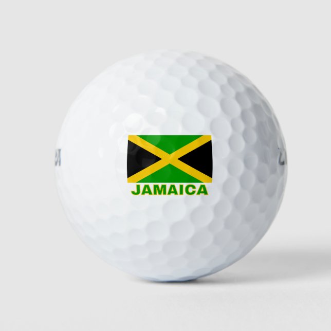 Pelotas De Golf Bandera de Jamaica (Anverso)