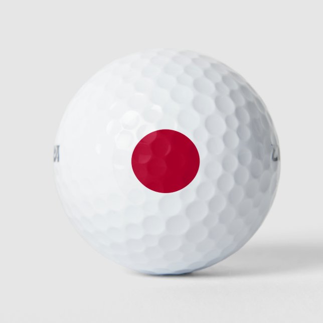 Pelotas De Golf Bandera de Japón (Anverso)