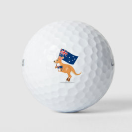 Pelotas De Golf bandera de kangaroo australia