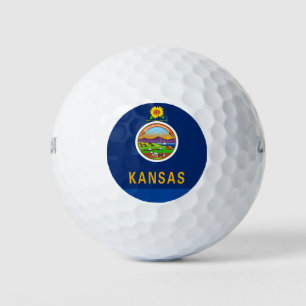 PELOTAS DE GOLF BANDERA DE KANSAS