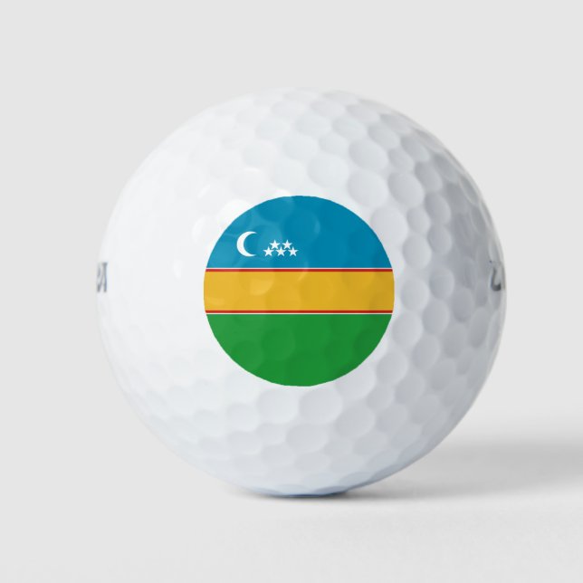 Pelotas De Golf Bandera de Karakalpakstan (Anverso)