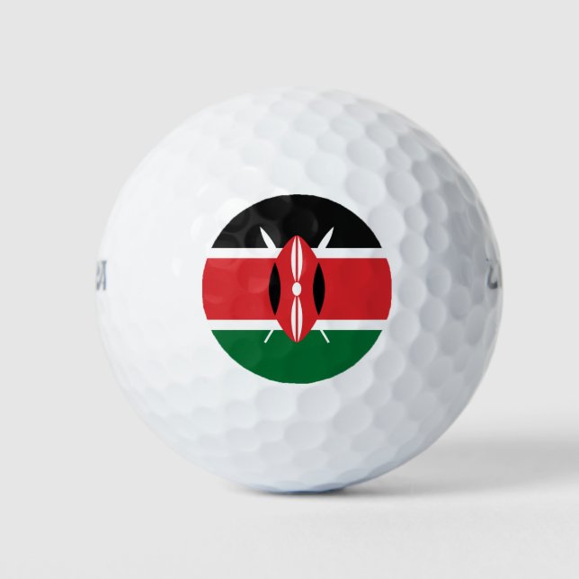 Pelotas De Golf Bandera de Kenia (Anverso)