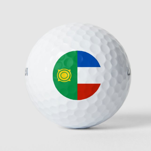 Pelotas De Golf Bandera de Khakasia (Anverso)