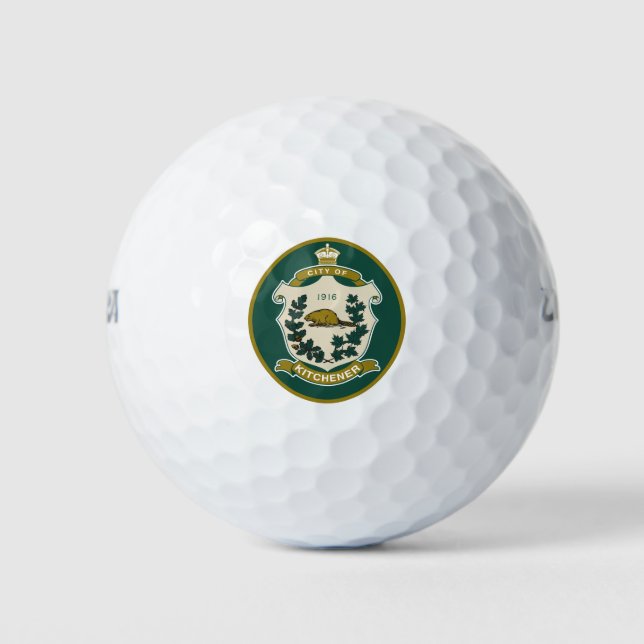 Pelotas De Golf Bandera de Kitchener (Ontario, Canadá) (Anverso)