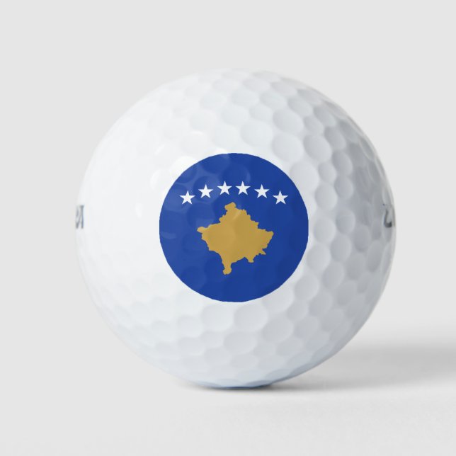 Pelotas De Golf Bandera de Kosovo (Anverso)
