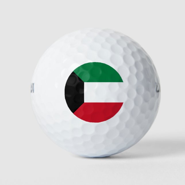 Pelotas De Golf Bandera de Kuwait (Anverso)