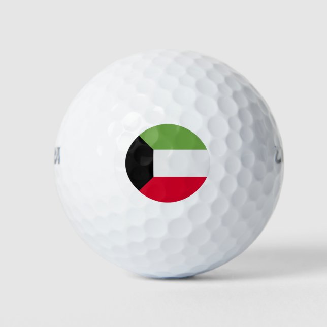 Pelotas De Golf Bandera de Kuwait (Anverso)