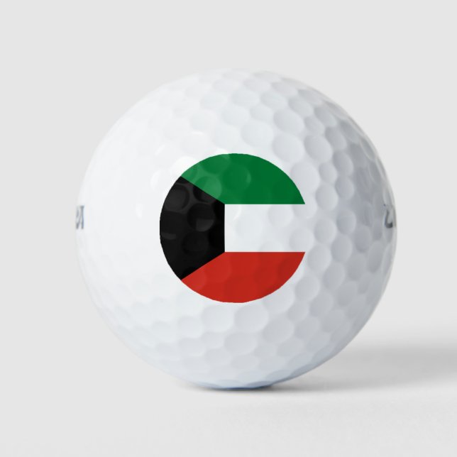 Pelotas De Golf Bandera de Kuwait (Anverso)