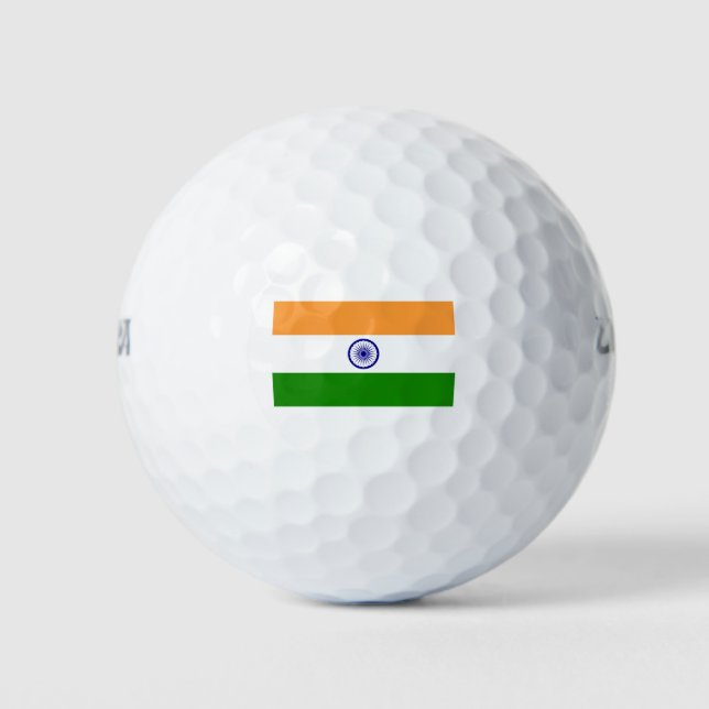 Pelotas De Golf Bandera de la India (Anverso)