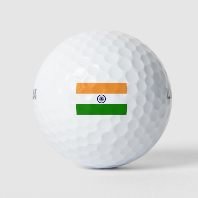 Pelotas De Golf Bandera de la India (Anverso)