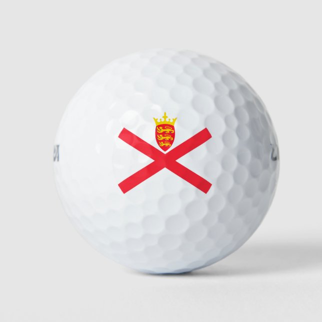 Pelotas De Golf Bandera de la Isla de Jersey (Anverso)