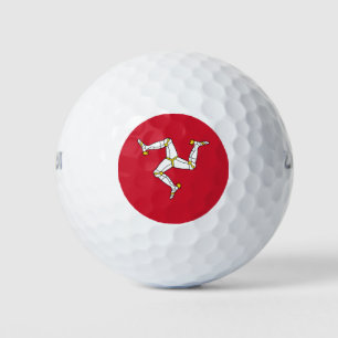 Pelotas De Golf Bandera de la Isla de Man