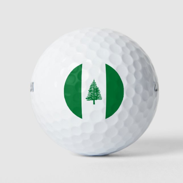 Pelotas De Golf Bandera de la Isla Norfolk (Anverso)