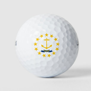 Pelotas De Golf Bandera de la isla Rhode
