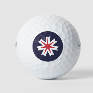 Pelotas De Golf Bandera de la prefectura de Hokkaido, Japón