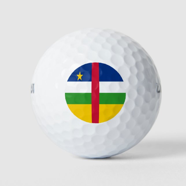 Pelotas De Golf Bandera de la República Centroafricana (Anverso)