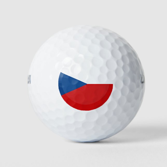 Pelotas De Golf Bandera de la República Checa (Anverso)