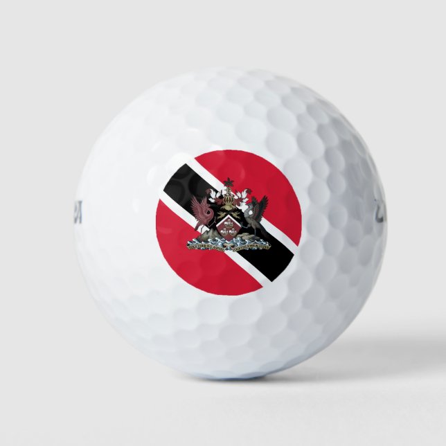 Pelotas De Golf Bandera de la República de Trinidad y Tabago (Anverso)