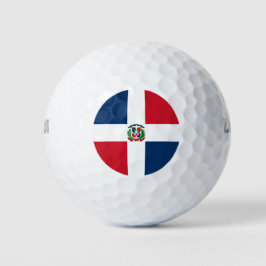 Pelotas De Golf Bandera de la República Dominicana