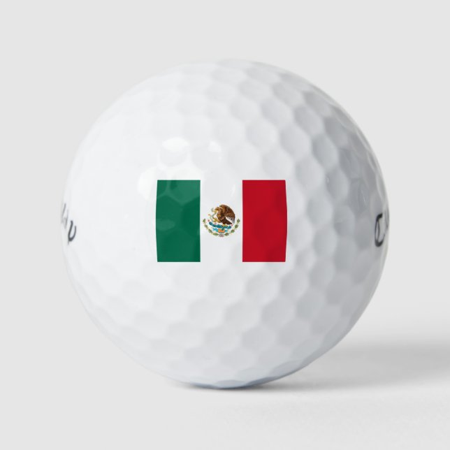 Pelotas De Golf Bandera de la República Mexicana (Anverso)