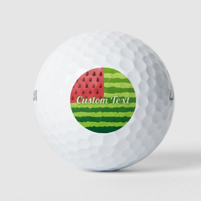 Pelotas De Golf Bandera de la sandía (Anverso)