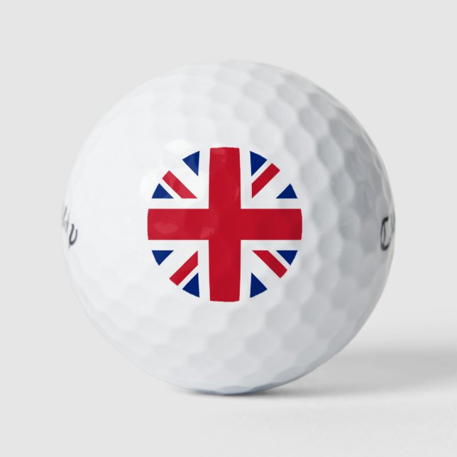 Pelotas De Golf Bandera de la Unión del Reino Unido (Anverso)
